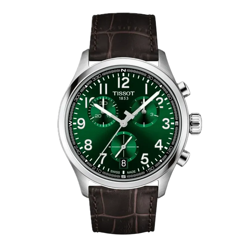 Tissot Chrono L 42mm, Swiss quartz movement, stainless steel case, leather strap, men's watch T116.417.16.092.00